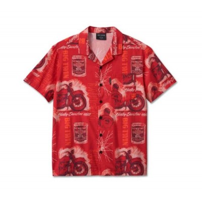 Chemise MC Roaring Aloha, Red